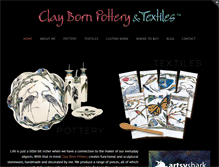 Tablet Screenshot of claybornpottery.com